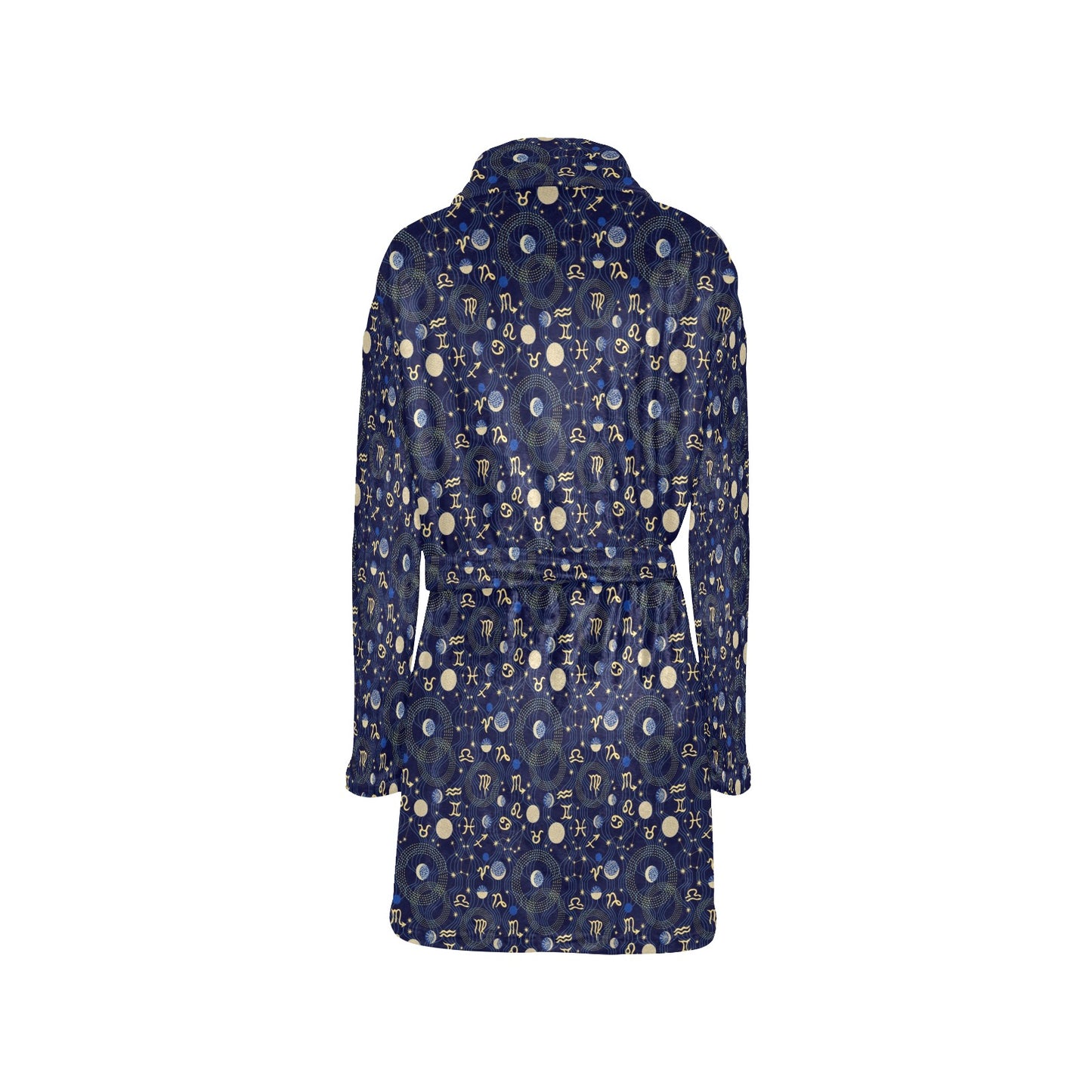 ZodiacThemed Design Print Women's Fleece Robe