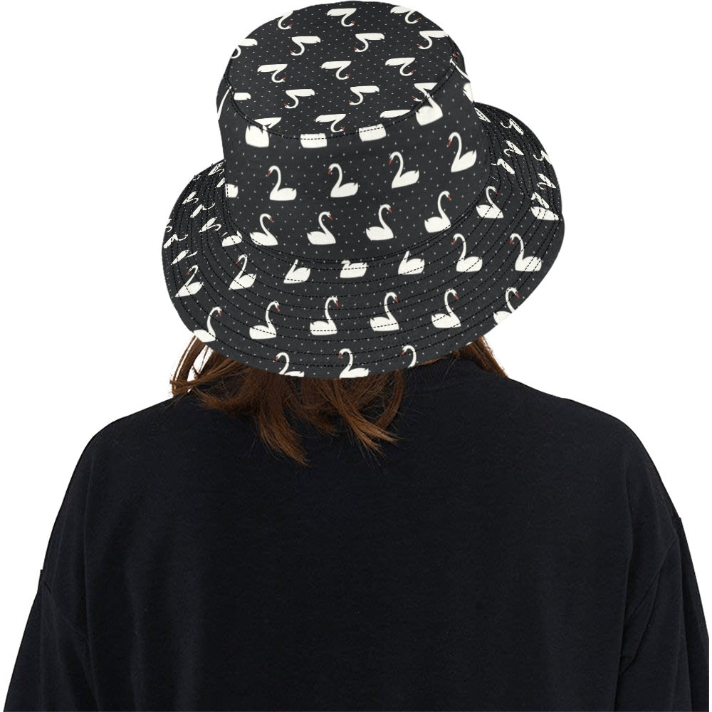 Swan Print Design LKS401 Unisex Bucket Hat