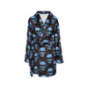 Skull Print Design LKS3012 Women's Fleece Robe