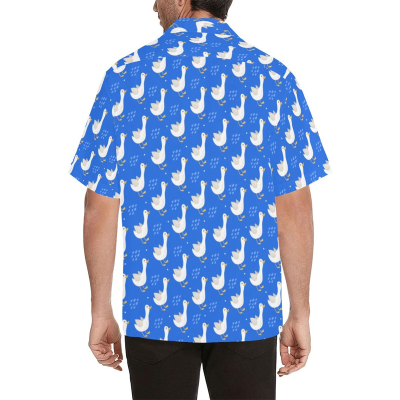 Goose Print Design LKS402 Men's Men's Hawaiian Shirt