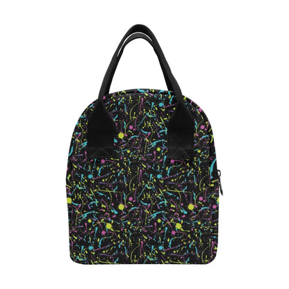 Splatter Multicolor Print Design LKS302 Insulated Lunch Bag