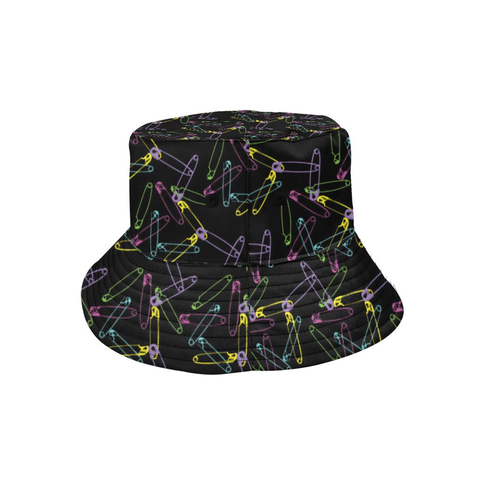 Safety Pin Print Design LKS304 Unisex Bucket Hat