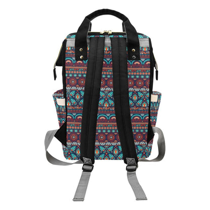 Suzani Print Design LKS302 Diaper Bag Backpack