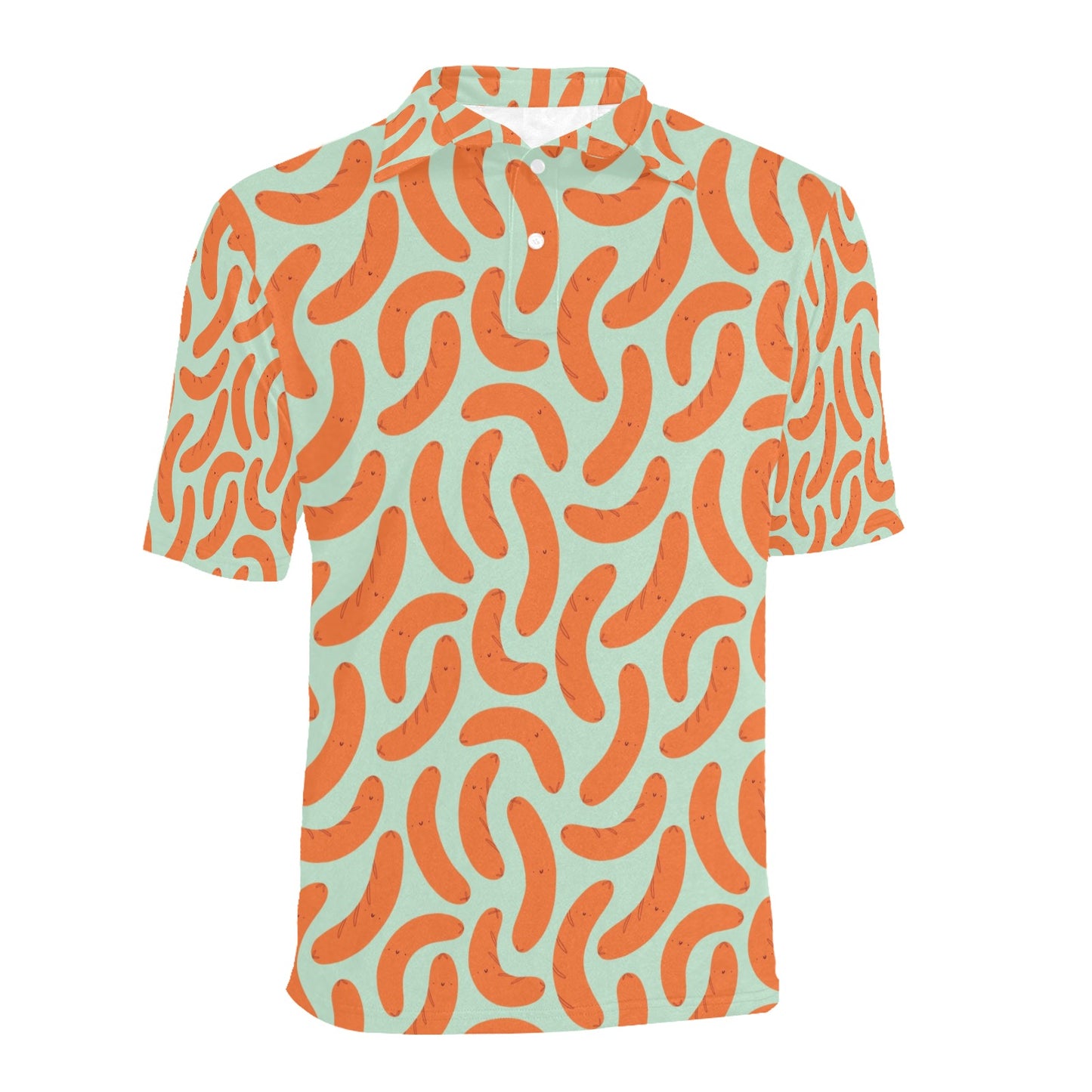 Sausage Print Design LKS304 Men Polo Shirt