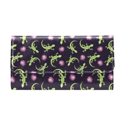 lizard Print Design LKS402 Women's Trifold Wallet