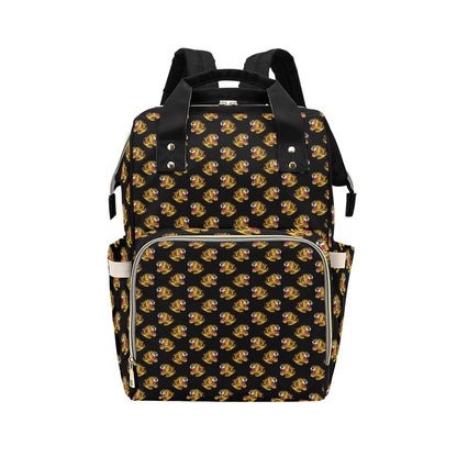 Tiger Head Print Design LKS306 Diaper Bag Backpack