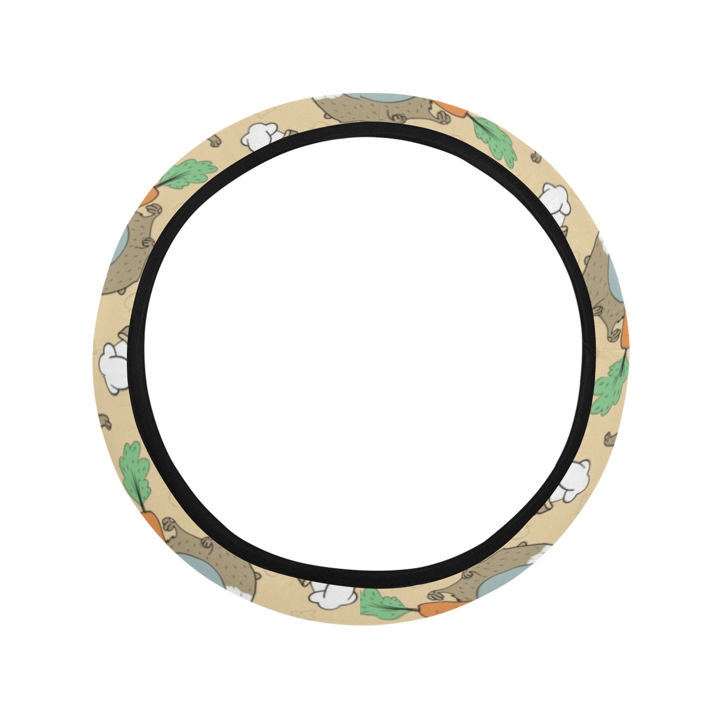 Guinea Pig Print Design LKS401 Steering Wheel Cover with Elastic Edge