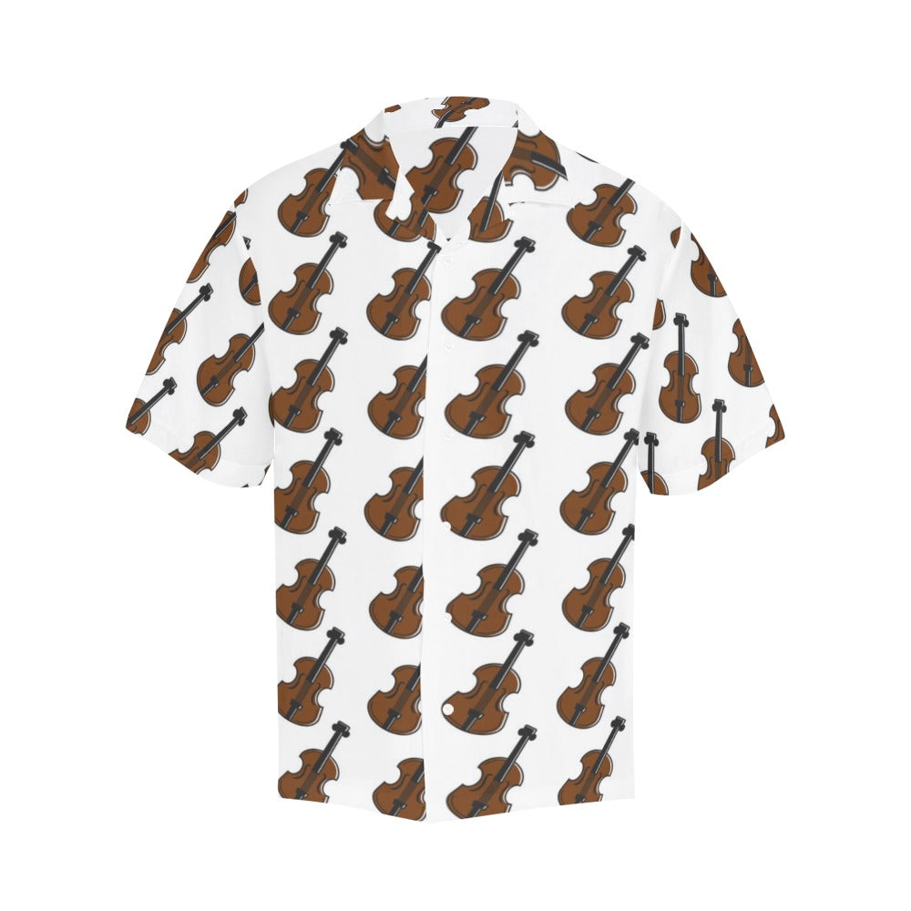 Violin Print Design LKS405 Men's Men's Hawaiian Shirt