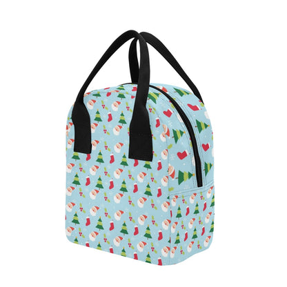Santa Themed Print Design LKS301 Insulated Lunch Bag
