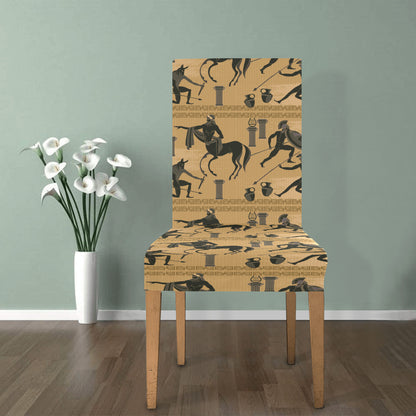 Ancient Greek Statue Print Design LKS304 Dining Chair Slipcover