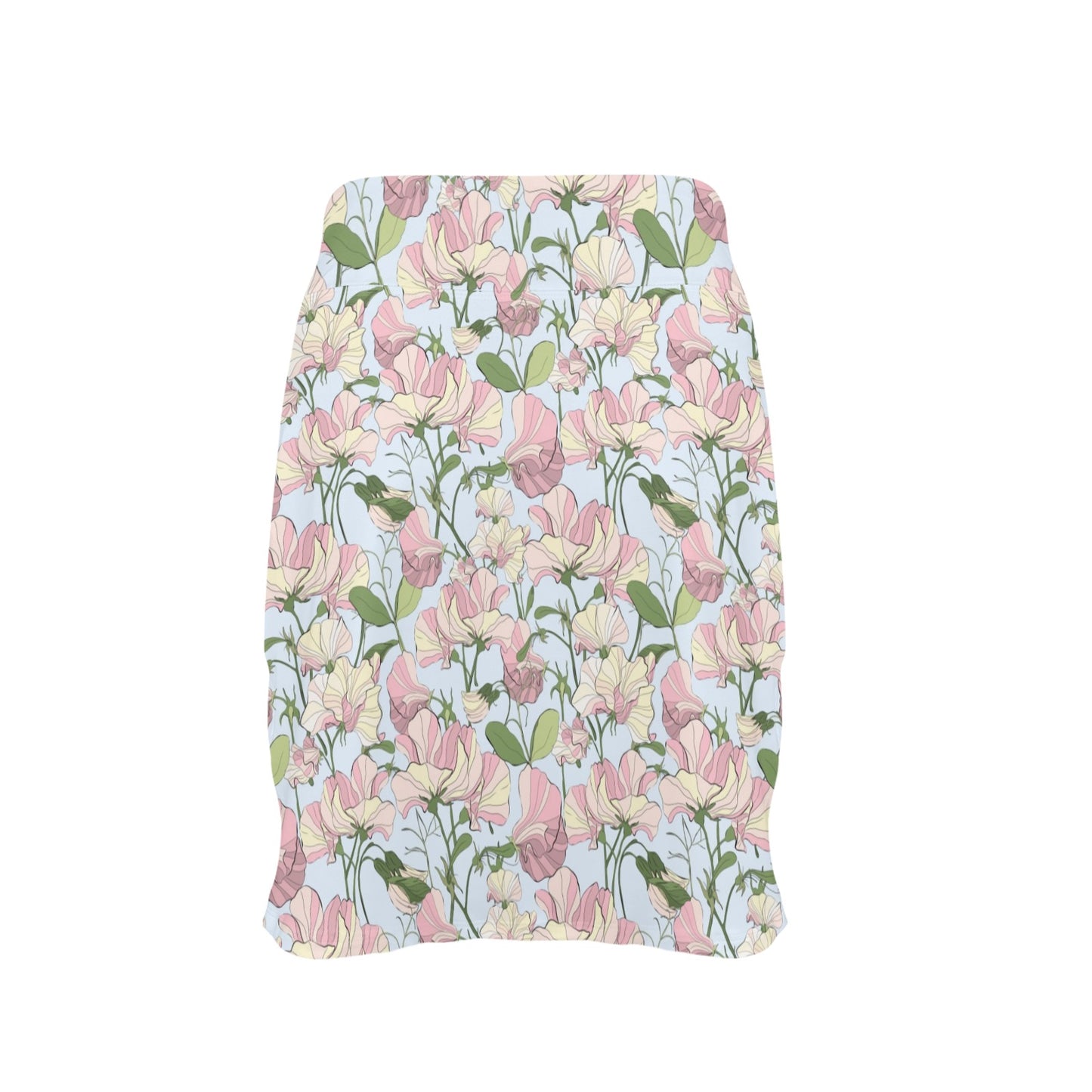 Sweet Pea Print Design LKS304 17" Golf & Pickleball Skort with Pockets