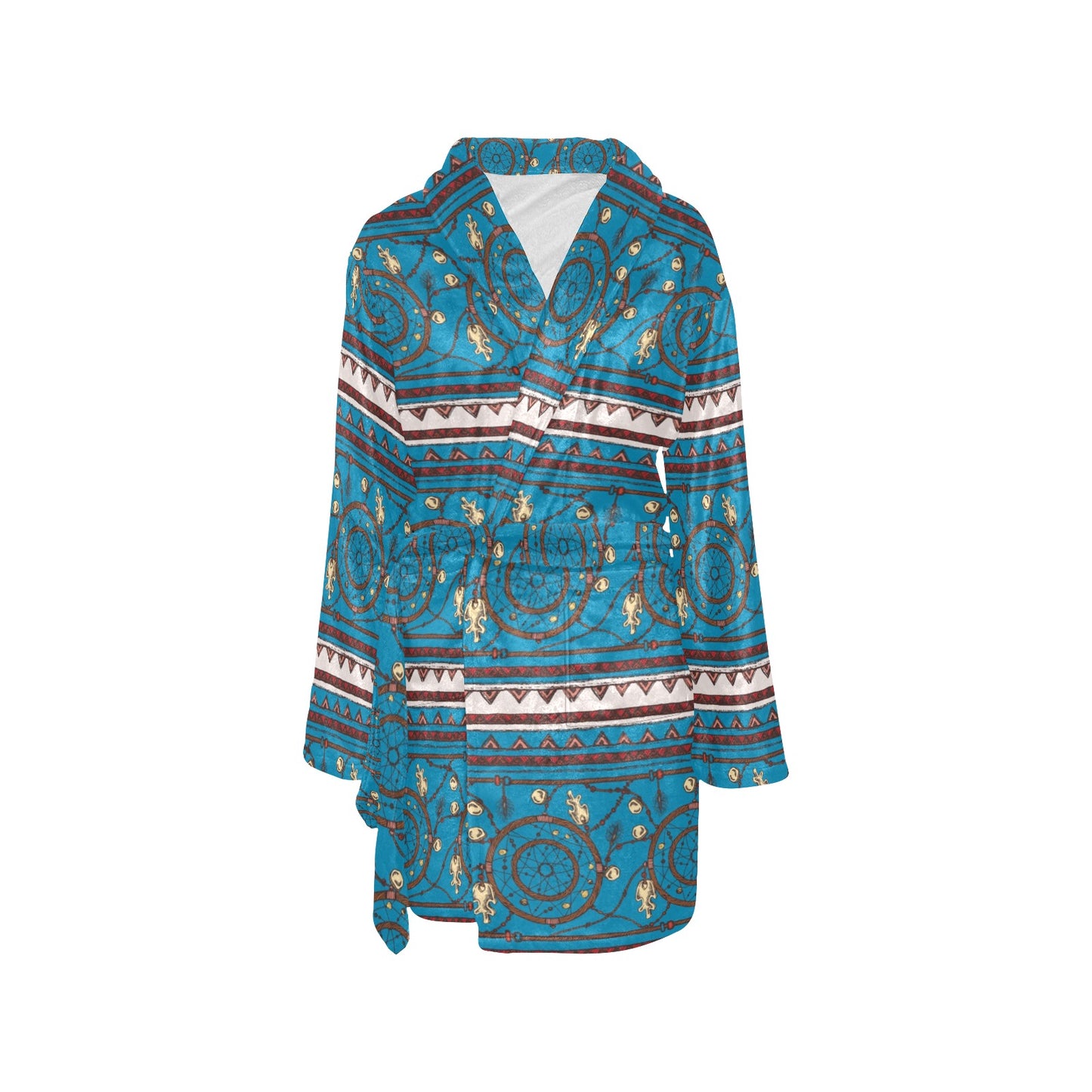 Dream catcher aztec Women's Fleece Robe