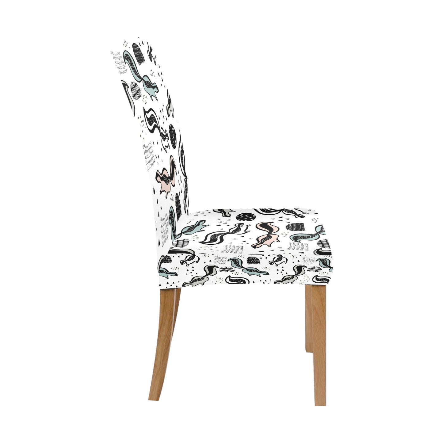 Skunk Print Design LKS303 Dining Chair Slipcover