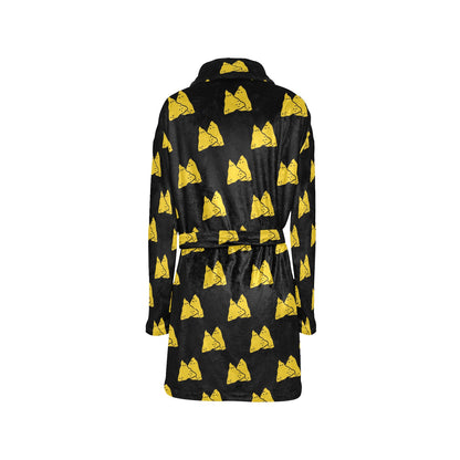 Nachos Pattern Print Design A02 Women's Fleece Robe