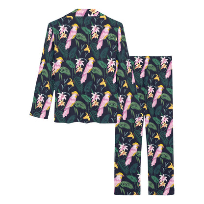 Cockatoo Pattern Print Design 03 Women's Long Pajama Set