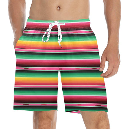 Mexican Blanket Classic Print Pattern Men's Swim Trunks Beach Shorts