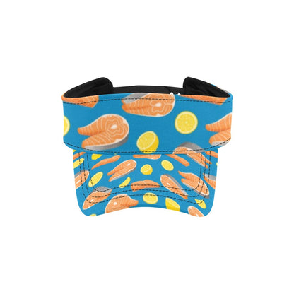 Salmon Steak With Lemon Print Design LKS308 Unisex Sun Visor