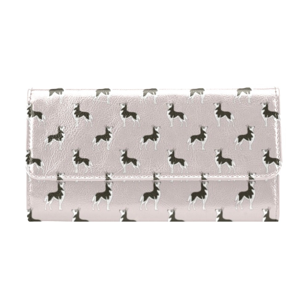 Siberian Huskies Print Design LKS301 Women's Trifold Wallet