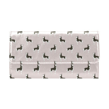 Siberian Huskies Print Design LKS301 Women's Trifold Wallet