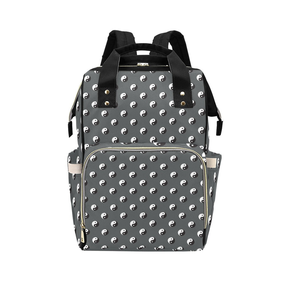 Yin Yang Print Design LKS303 Diaper Bag Backpack