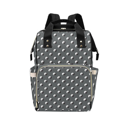 Yin Yang Print Design LKS303 Diaper Bag Backpack