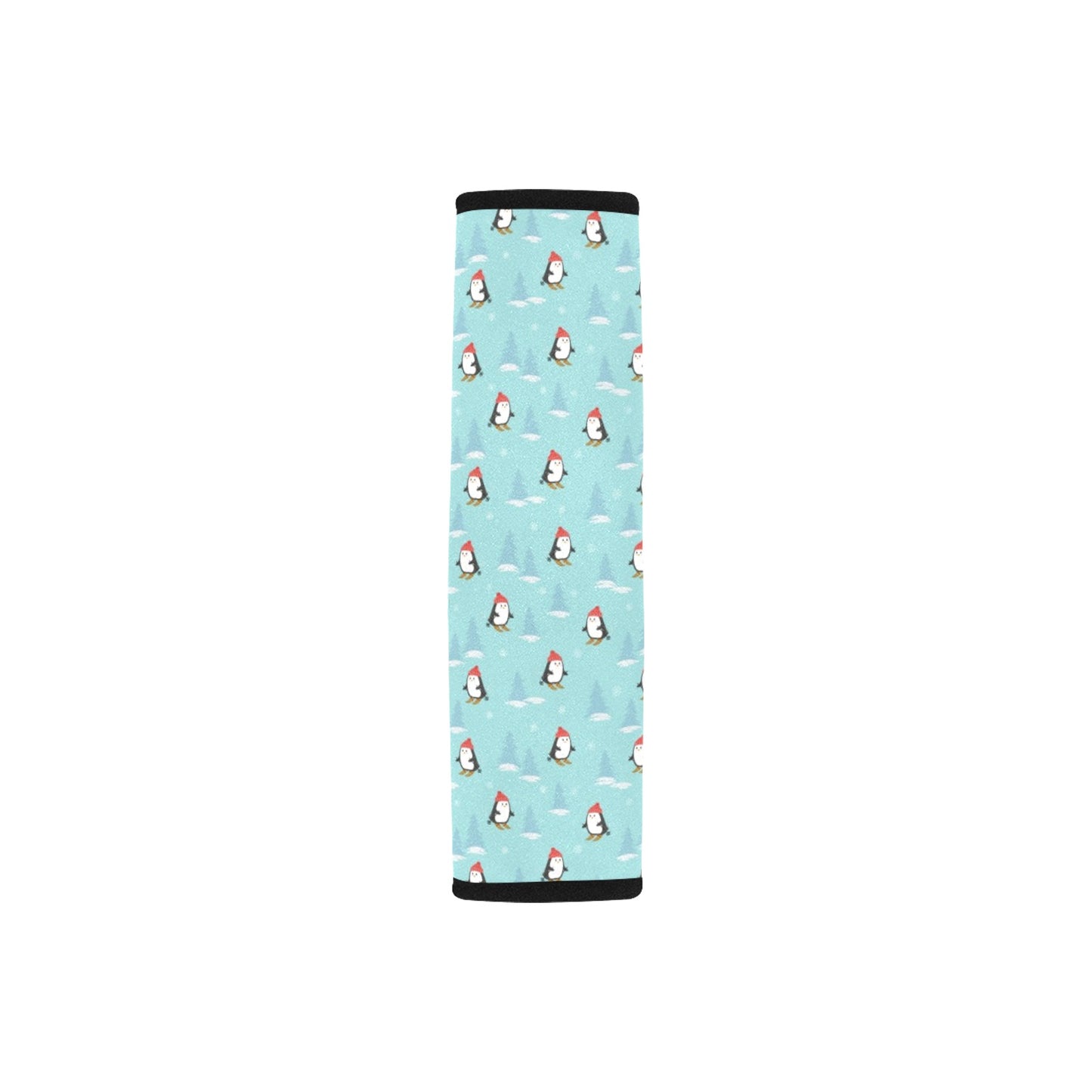 Ski Penguin Print Design LKS304 Car Seat Belt Cover
