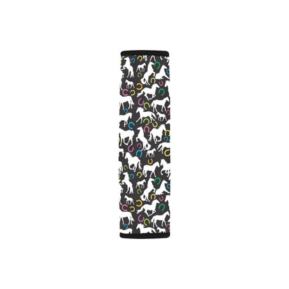Horse Hoof Colorful Print Design LKS301 Car Seat Belt Cover