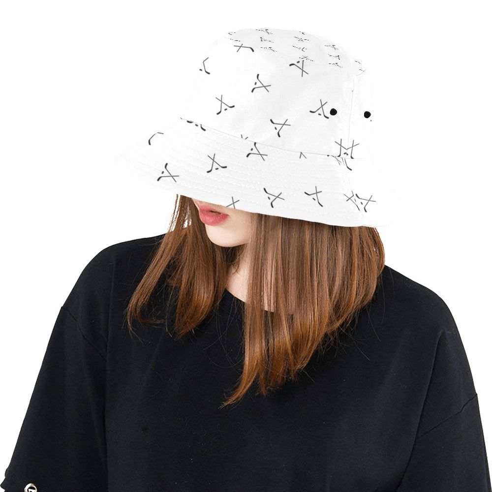 Hockey Print Design LKS304 Unisex Bucket Hat