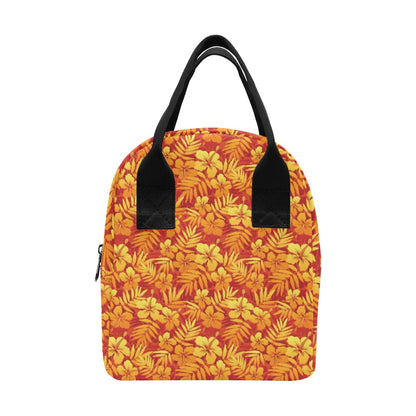 Hibiscus Summer Print Design LKS302 Insulated Lunch Bag