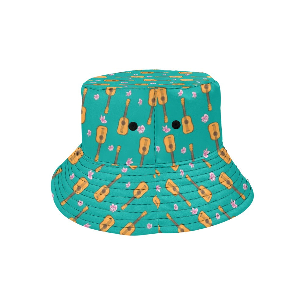 Ukulele Print Design LKS403 Unisex Bucket Hat