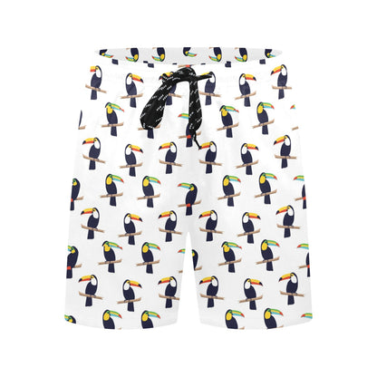 Toucan Print Design LKS305 Men's Swim Trunks Beach Shorts