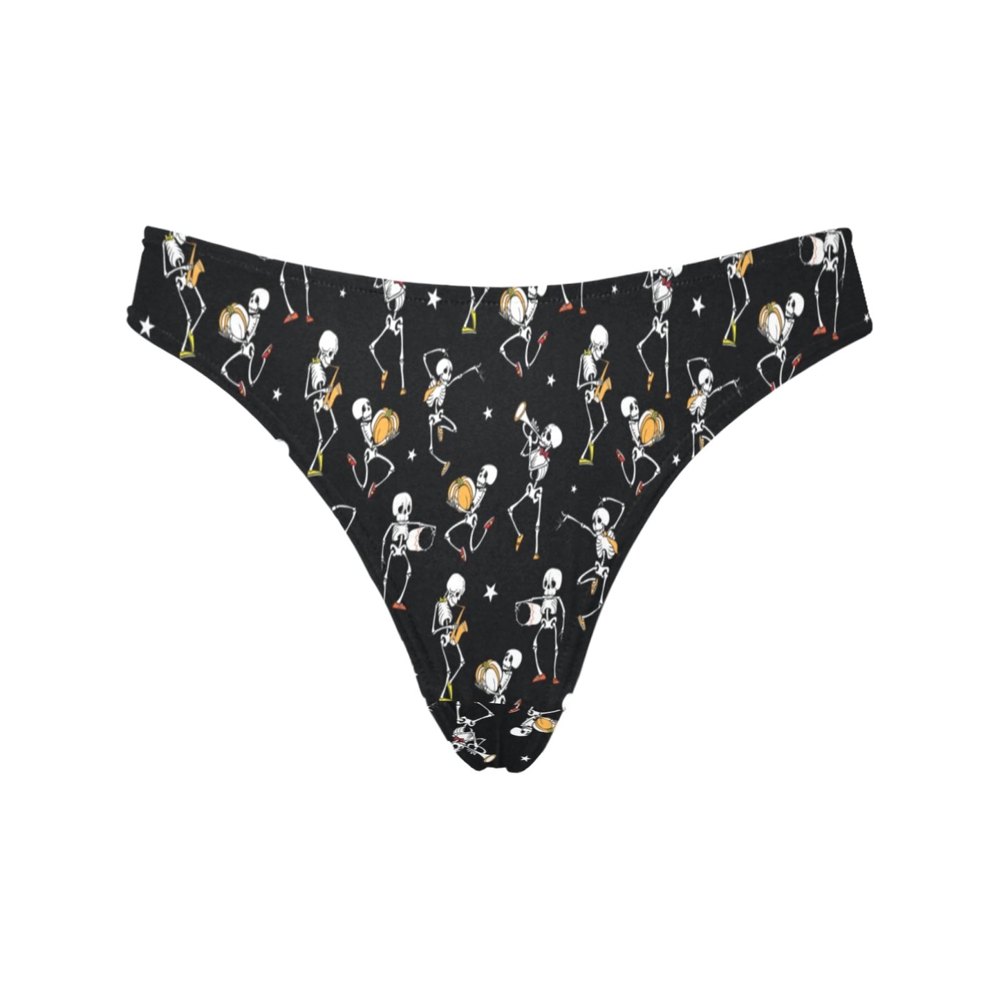 Skeleton Dance Print Women's Thongs