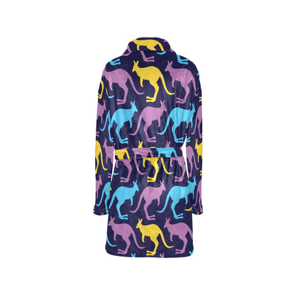 Kangaroos Pattern Print Design 02 Women's Fleece Robe
