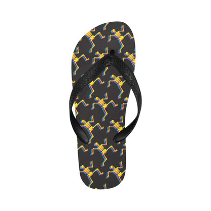 Skeleton Skeleton 3D Print Design LKS301 Flip Flops