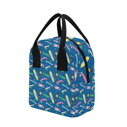 Skateboard Print Design LKS302 Insulated Lunch Bag