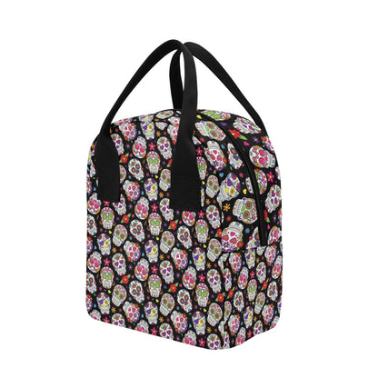 Sugar Skull Print Design LKS302 Insulated Lunch Bag