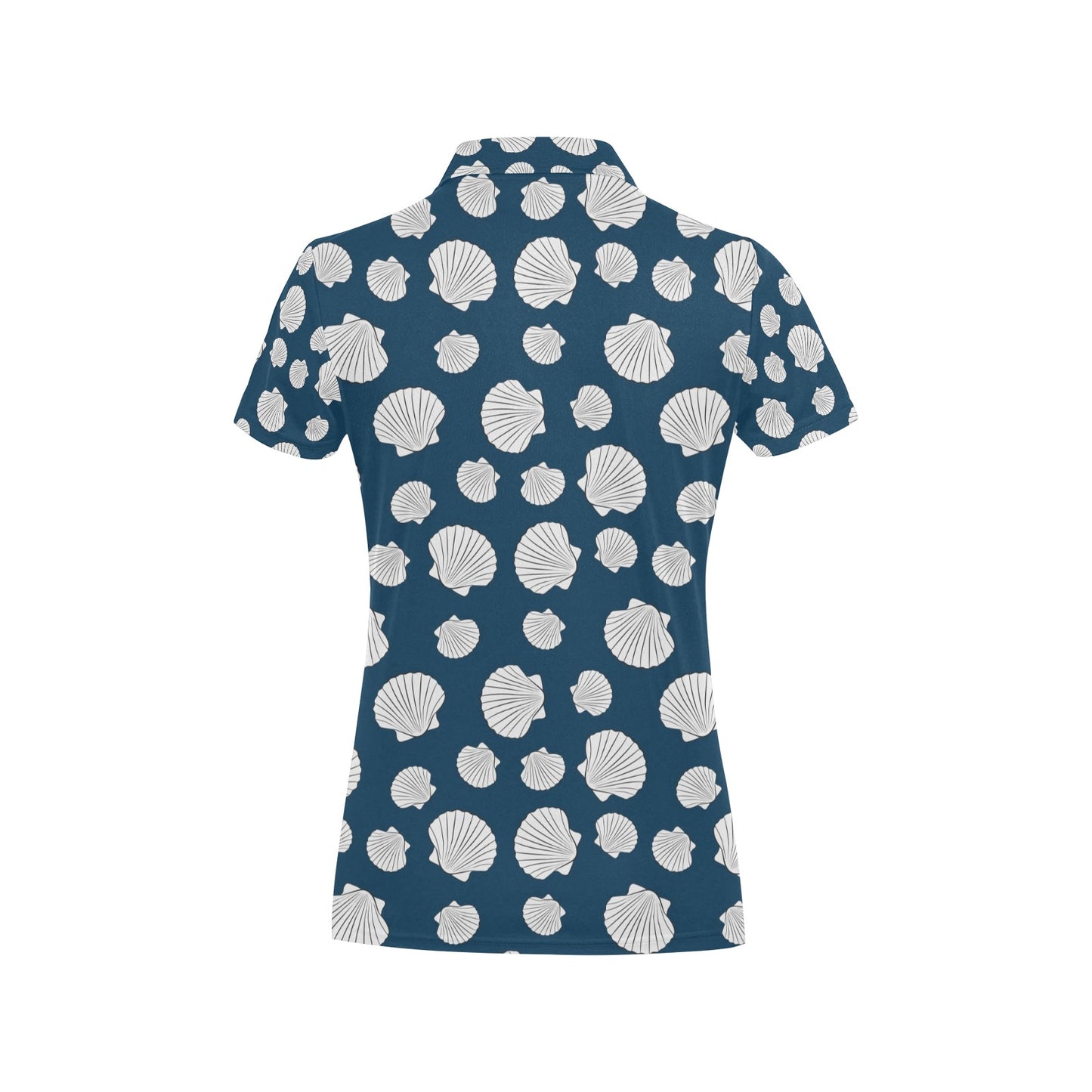 Seashell Print Design LKS3012 Women's Polo Shirt