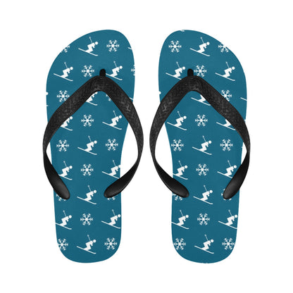 Ski Print Design LKS301 Flip Flops