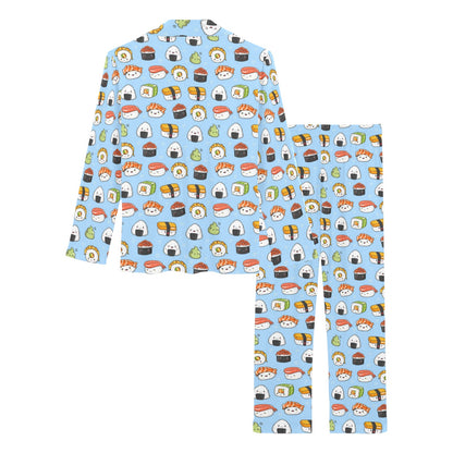 Sushi Cartoon Design Women's Long Pajama Set