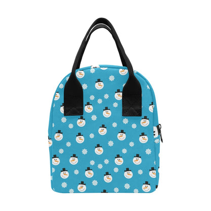 Snowman Print Design LKS303 Insulated Lunch Bag