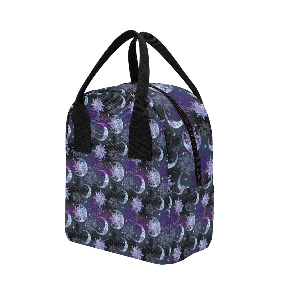 Sun Moon Print Design LKS303 Insulated Lunch Bag