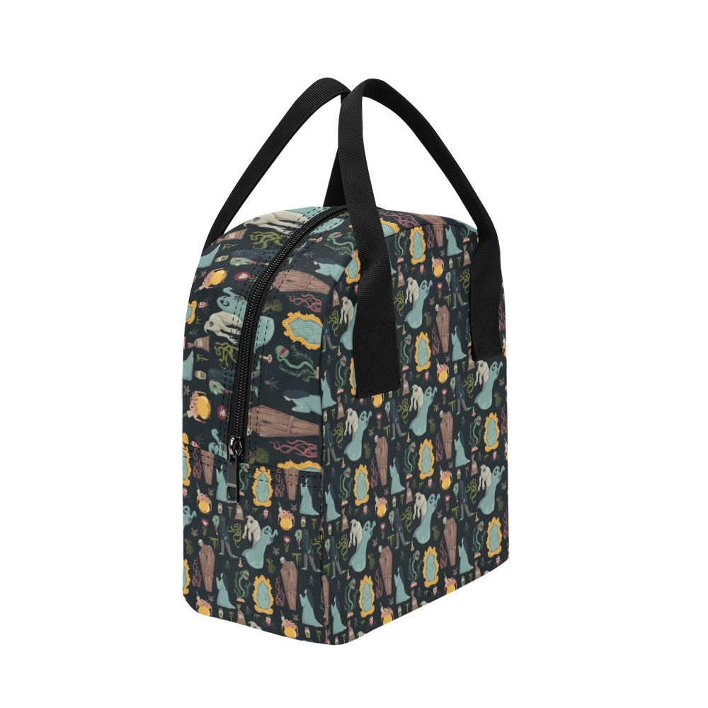 Creepy Print Design LKS303 Insulated Lunch Bag