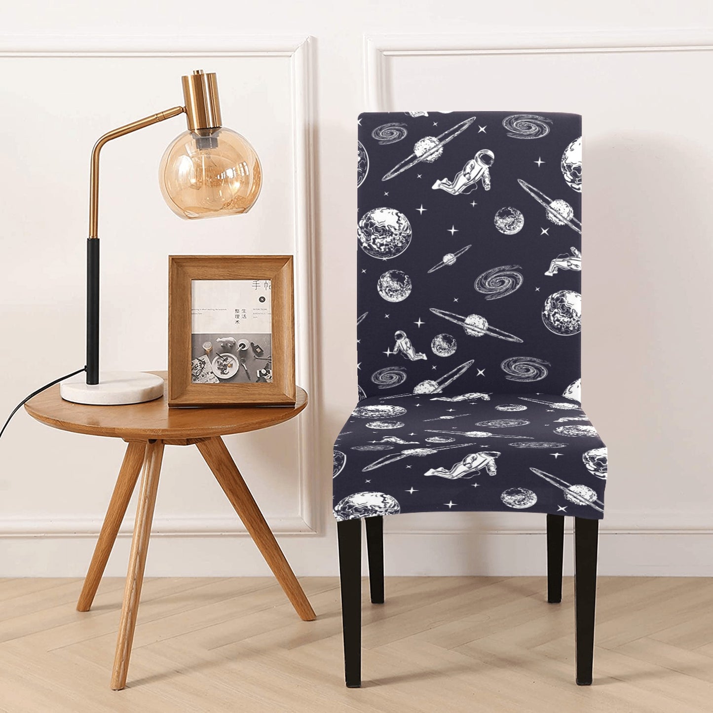 Space Astronaut Print Design LKS302 Dining Chair Slipcover