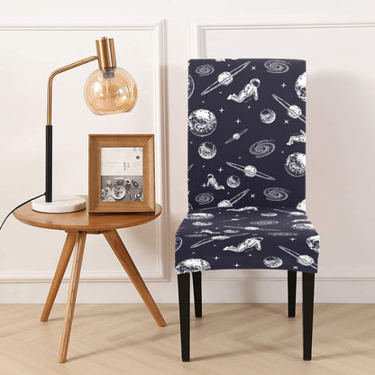 Space Astronaut Print Design LKS302 Dining Chair Slipcover