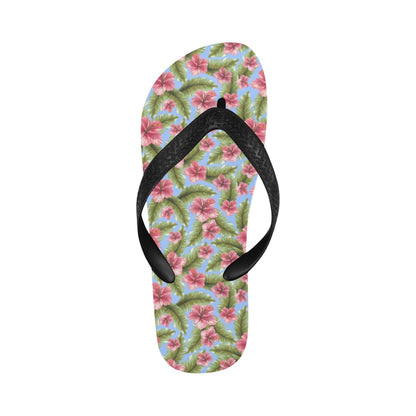 Tropical Flower Print Design LKS301 Flip Flops