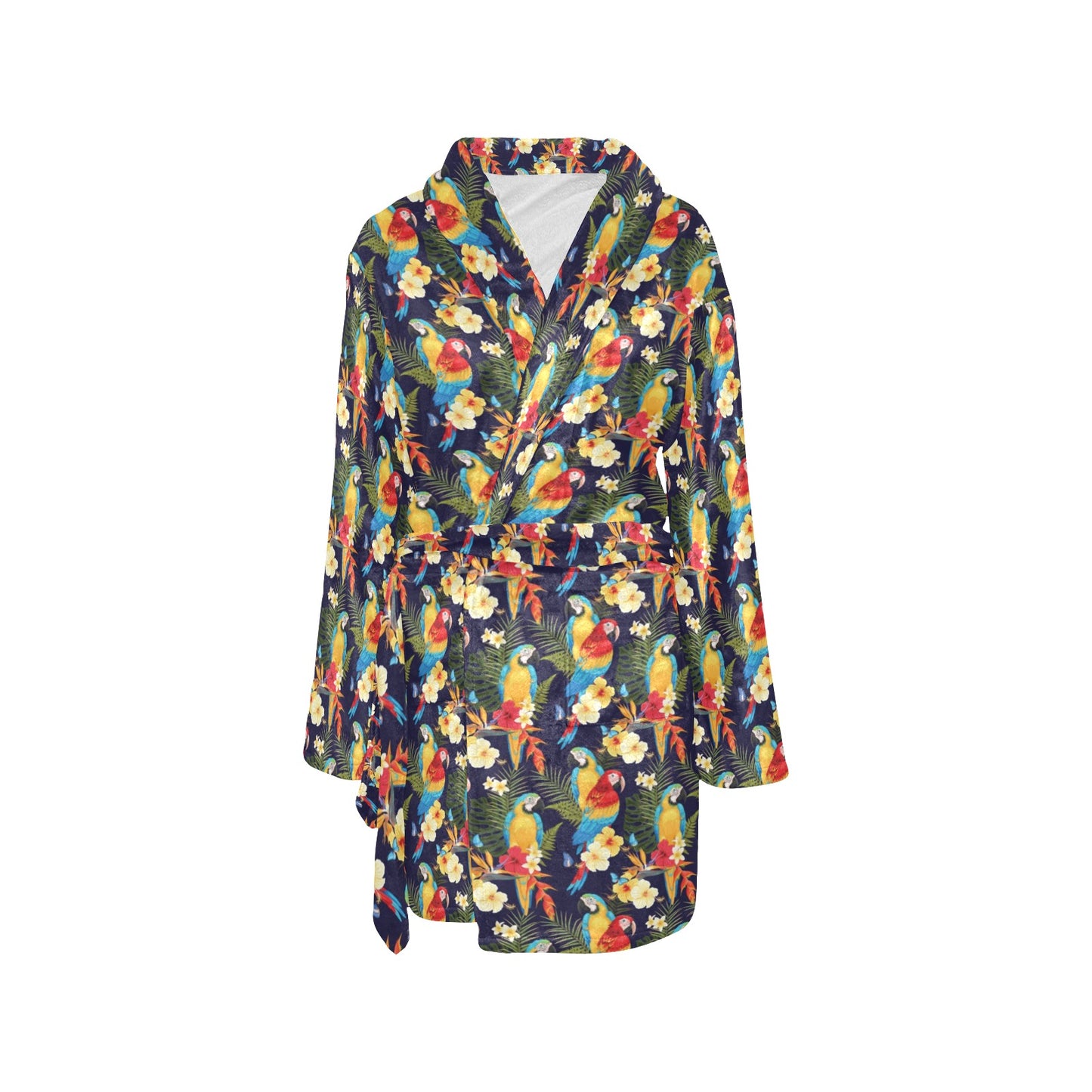 Parrot Themed Design Women's Fleece Robe