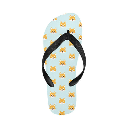 Shiba Inu Print Design LKS301 Flip Flops