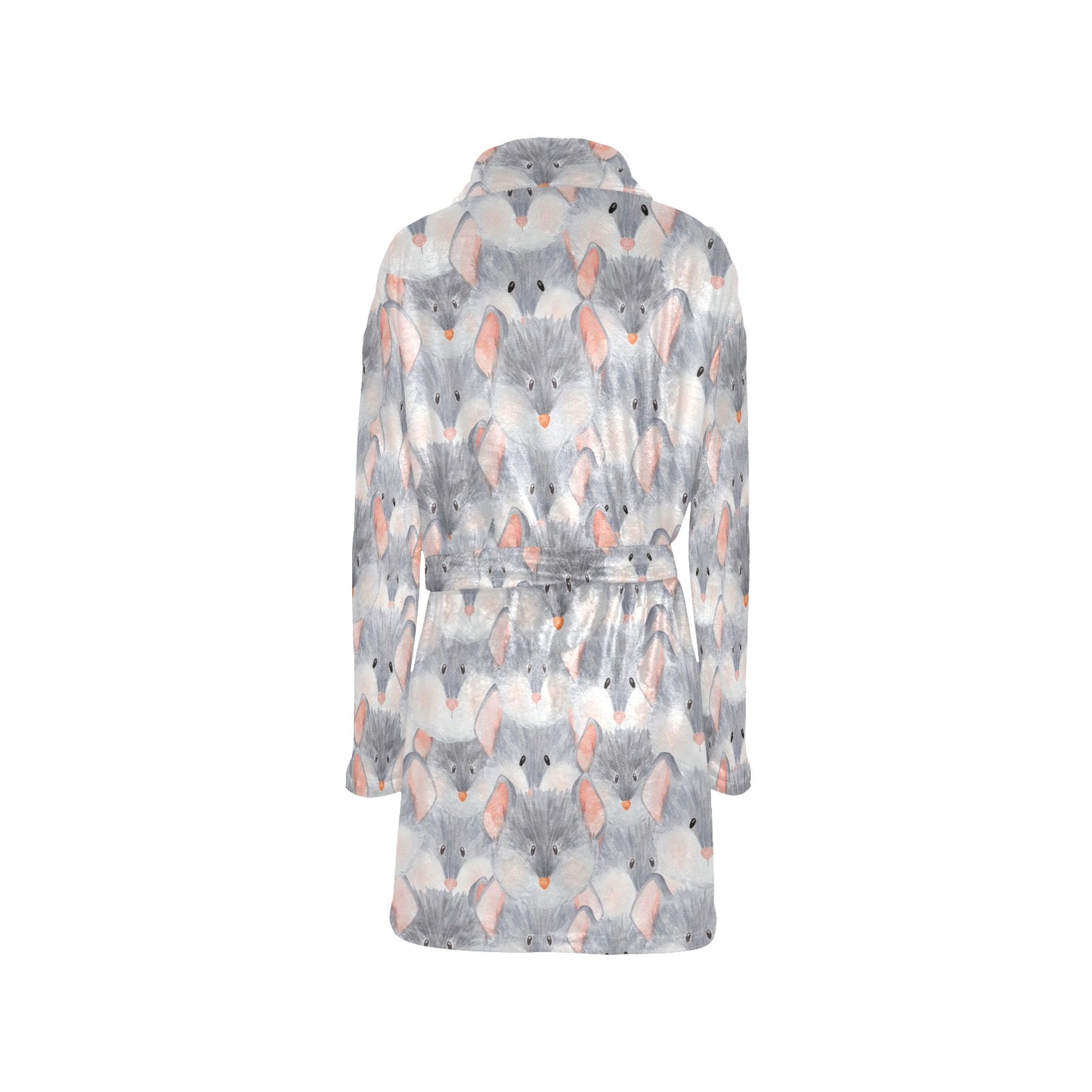 Rat Baby Pattern Print Design 02 Women's Fleece Robe