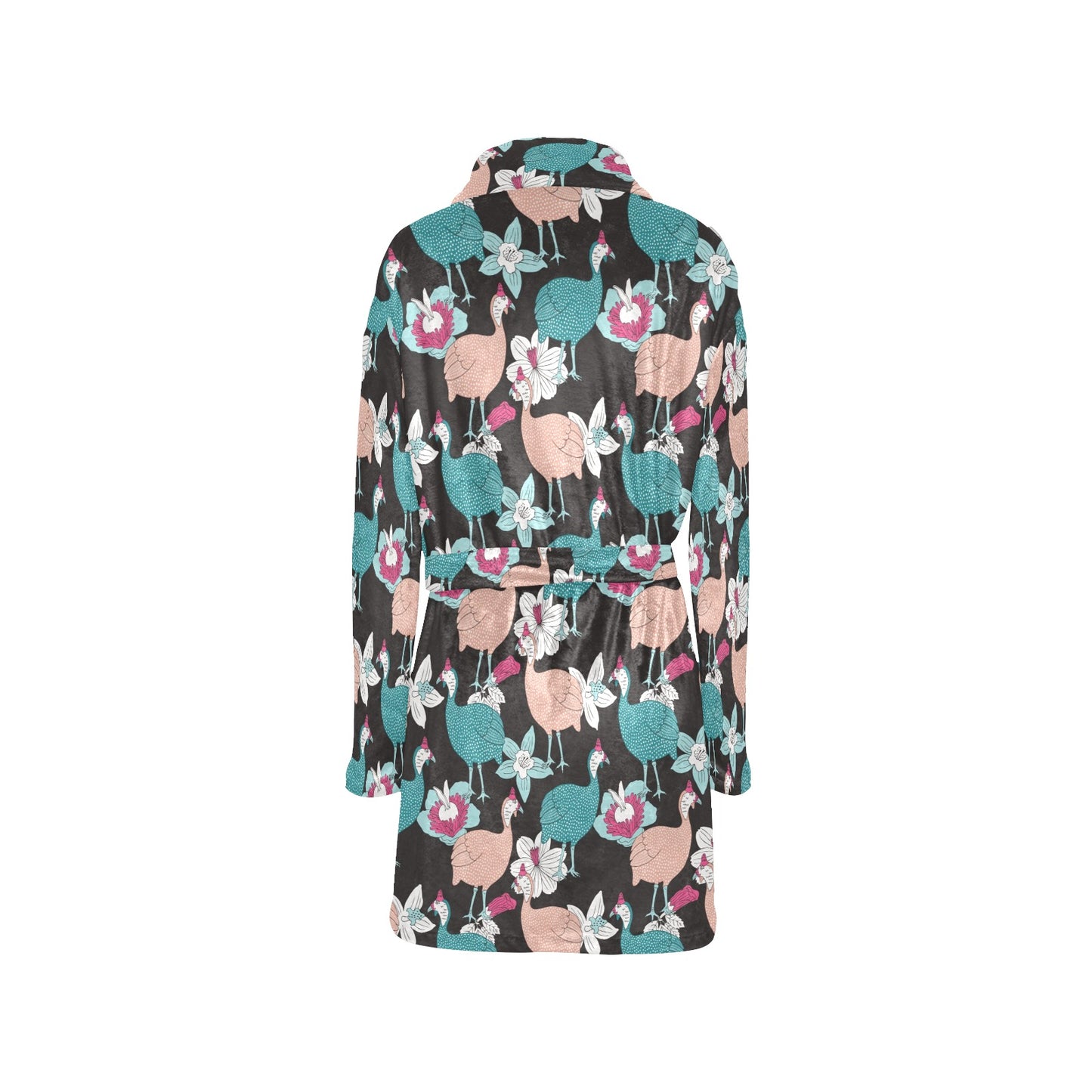 Guinea Fowl Pattern Print Design 03 Women's Fleece Robe