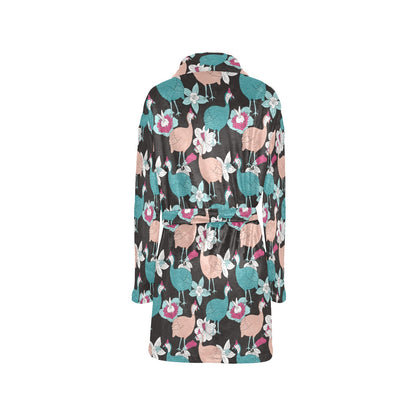 Guinea Fowl Pattern Print Design 03 Women's Fleece Robe